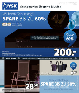 JYSK Prospekt - Angebote ab 21.03.