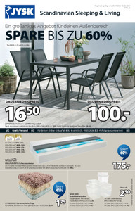 JYSK Prospekt - Spare bis zu 60%