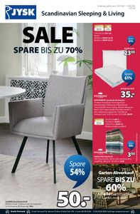 JYSK Prospekt - Spare bis zu 70%