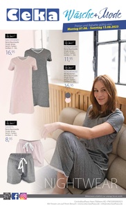 Ceka Prospekt - Wäsche + Mode-Preise + Rabatte gültig vom 07.08.-13.08.2023