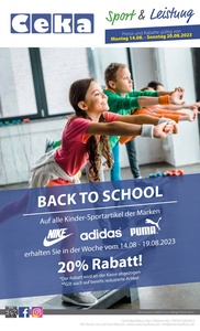 Ceka Prospekt - Sport & Leistung-Preise + Rabatte gültig v. 14.08.-20.08.