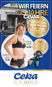 Ceka Prospekt - Wir feiern 75 Jahre Ceka - Seite 1