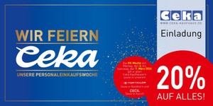 Ceka Prospekt - Postkarte - 20% auf alles