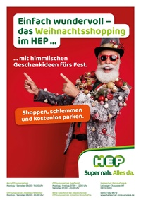 HEP Hallescher Einkaufsmarkt Prospekt - Hallescher Einkaufspark - Weihnachtsshopping im HEP