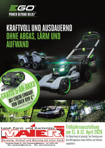 Maier Land- Forst- und Gartentechnik Prospekt - 2026/14 | Maier Land- Forts-Garten EGO