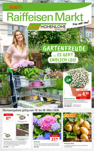 BAG Hohenlohe-Raiffeisen Prospekt - 2026/12 | BAG Hohenlohe Gartenfreude
