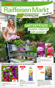 BAG Hohenlohe-Raiffeisen Prospekt - 2026/17 | BAG Raiffeisenmarkt Gartenfreude