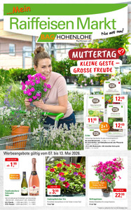 BAG Hohenlohe-Raiffeisen Prospekt - 2026/19 | BAG Raiffeisen Hohenlohe Muttertag