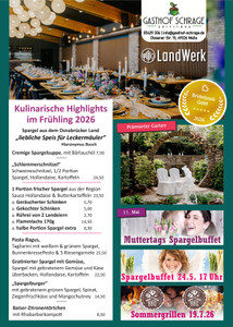 Gasthof Schrage in Melle Prospekt - Gasthof Schrage - Spargelzeit