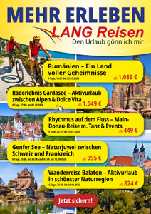 LANG Reisen Prospekt - Frühbucher