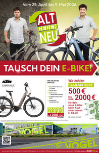 Zweirad-Center Vogel Prospekt - Angebote ab 25.04. - Seite 1