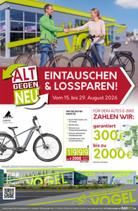 Zweirad-Center Vogel Prospekt - Angebote ab 15.08.