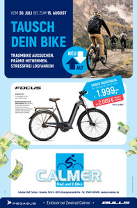 Zweirad Calmer Prospekt - Tausch Dein Bike