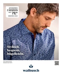 walbusch Prospekt - Stylisch, bequem und Bügelleicht