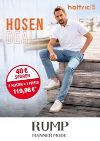 Herrenmoden Detlev Rump Prospekt - Hattric Hosen Deal