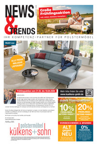 Polstermöbel Külkens & Sohn Prospekt - Angebote ab 21.03.