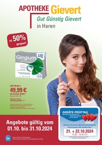 Apotheke Gievert Prospekt - Angebote ab 01.10.