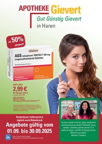 Apotheke Gievert Prospekt - Angebote ab 01.09.