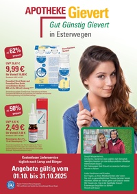 Apotheke Gievert Prospekt - Angebote ab 04.10.