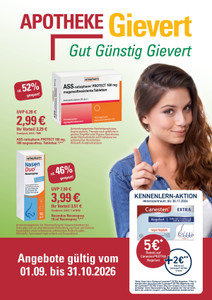 Apotheke Gievert Prospekt - Angebote ab 29.08.