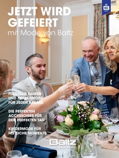 Baltz Prospekt - Festliche Damen- und Herrenmode