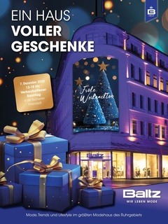 Baltz Prospekt - Angebote ab 17.11. - Seite 1