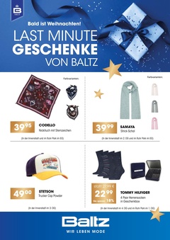Baltz Prospekt - Last Minute Geschenke - Seite 1