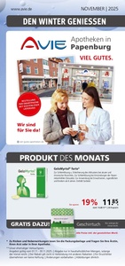 AVIE Prospekt - Avie Apotheken in Papenburg - Flyer November 2025