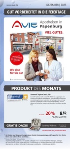 AVIE Prospekt - Avie Apotheken in Papenburg - Angebot Dezember 2025