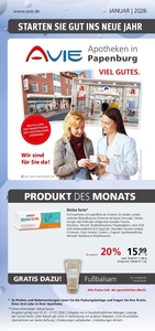 AVIE Prospekt - Avie Apotheken in Papenburg - Angebot Januar 2026