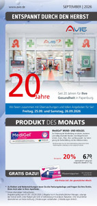 AVIE Prospekt - Avie Apotheken in Papenburg - Angebot September 2026