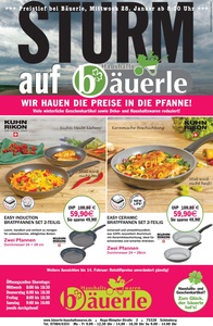 Bäuerle Haushaltswaren Prospekt - Sturm auf Bäuerle