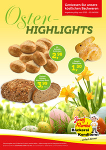 Bäckerei Remke Prospekt - Oster-Highlights