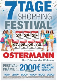 Einrichtungshaus Ostermann Prospekt - 7 Tage Shopping Festival