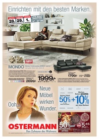 Einrichtungshaus Ostermann Prospekt - Einrichten mit den besten Marken