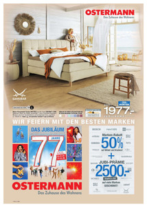 Einrichtungshaus Ostermann Prospekt - 77 Jahre Ostermann