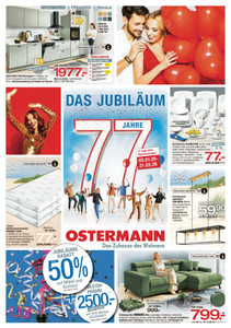 Einrichtungshaus Ostermann Prospekt - 77 Jahre - Das Jubiläum
