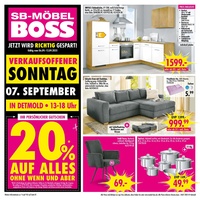 Möbel Boss Prospekt - Angebote ab 08.09.