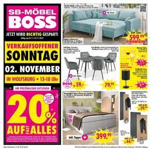 Möbel Boss Prospekt - Angebote ab 01.11.