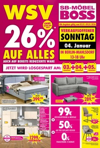 Möbel Boss Prospekt - Angebote ab 03.01.