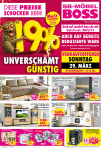 Möbel Boss Prospekt - Angebote ab 28.03.