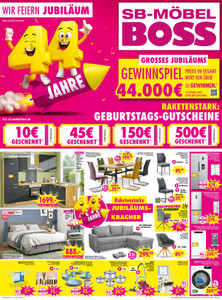 Möbel Boss Prospekt - Angebote ab 29.08.