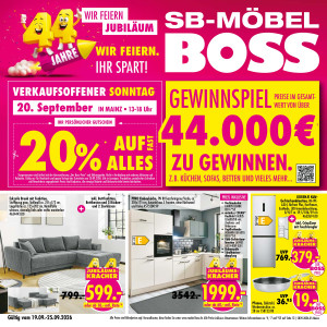 Möbel Boss Prospekt - Angebote ab 21.09.