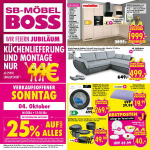 Möbel Boss Prospekt - Angebote ab 06.10.