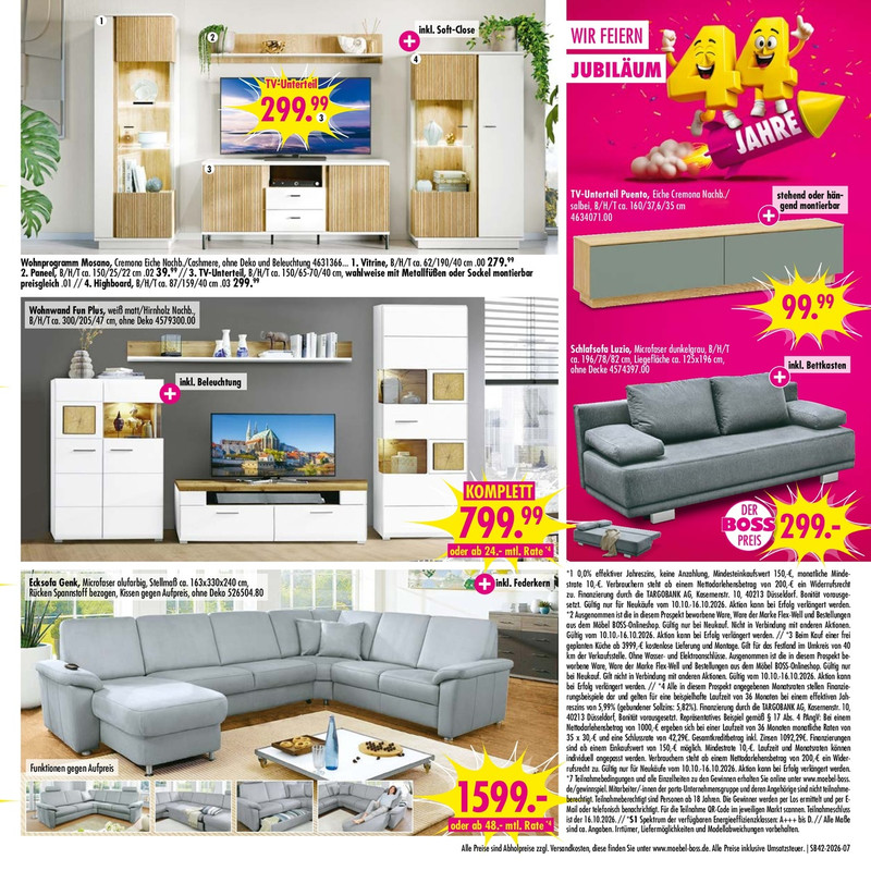 Möbel Boss Prospekt und aktuelle Angebote