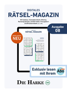 Die Harke Prospekt - Abo Vorteil  Harke Rätsel Magazin 08 