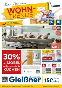 Möbel Gleißner Prospekt - Zeit für neue Wohntrends