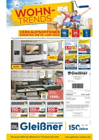 Möbel Gleißner Prospekt - Zeit für neue Wohntrends
