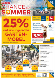 Möbel Gleißner Prospekt - Gartenmöbelaktion Möbel Gleißner bis 24.08.2026