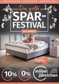 Möbel Jähnichen Prospekt - Das größte Spar-Festival des Jahres!